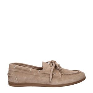 suède bootschoenen beige