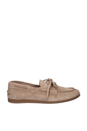 suède bootschoenen beige