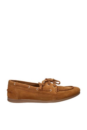suède bootschoenen cognac