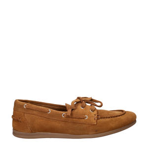 suède bootschoenen cognac