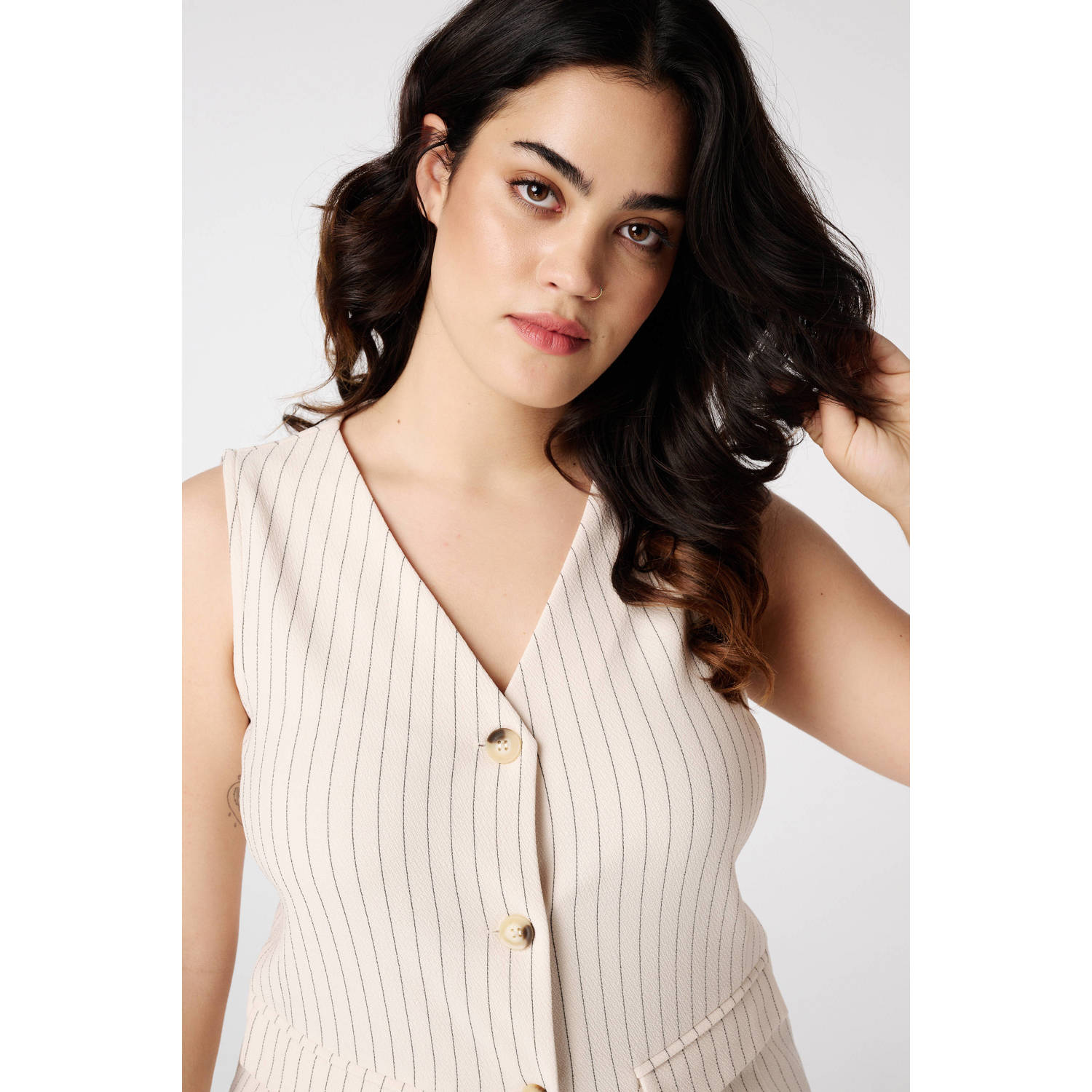 MS Mode gilet ecru