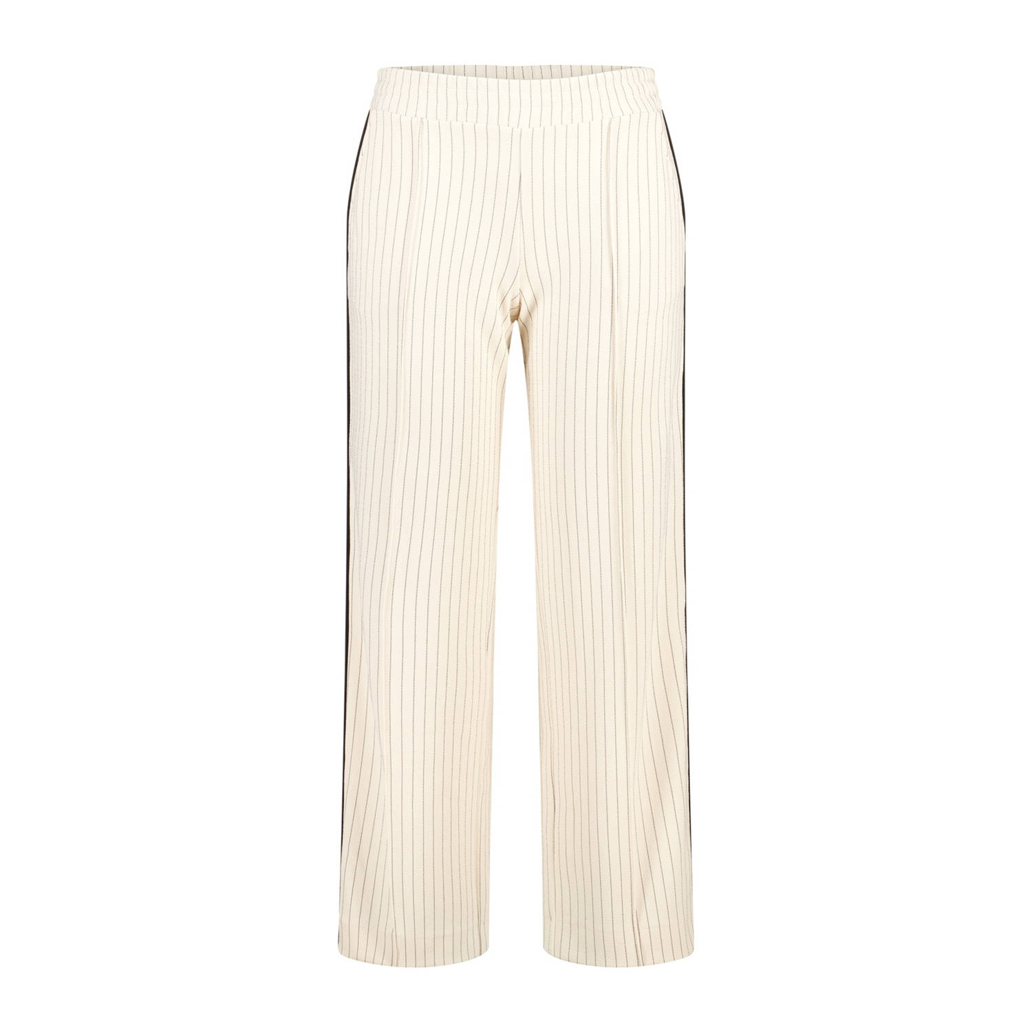 MS Mode straight regular waist casual broek ecru