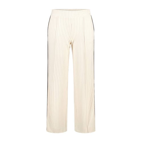 MS Mode straight regular waist casual broek ecru afbeelding