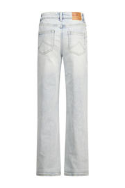 thumbnail: Light blue denim jongens America Today waist loose fit jeans van denim met effen