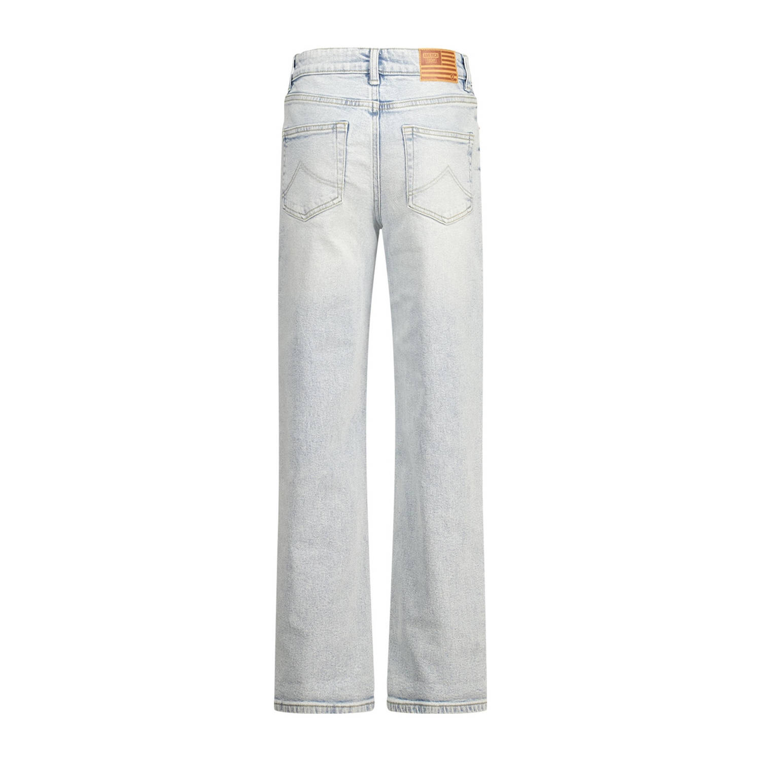 America Today waist loose fit jeans light blue denim