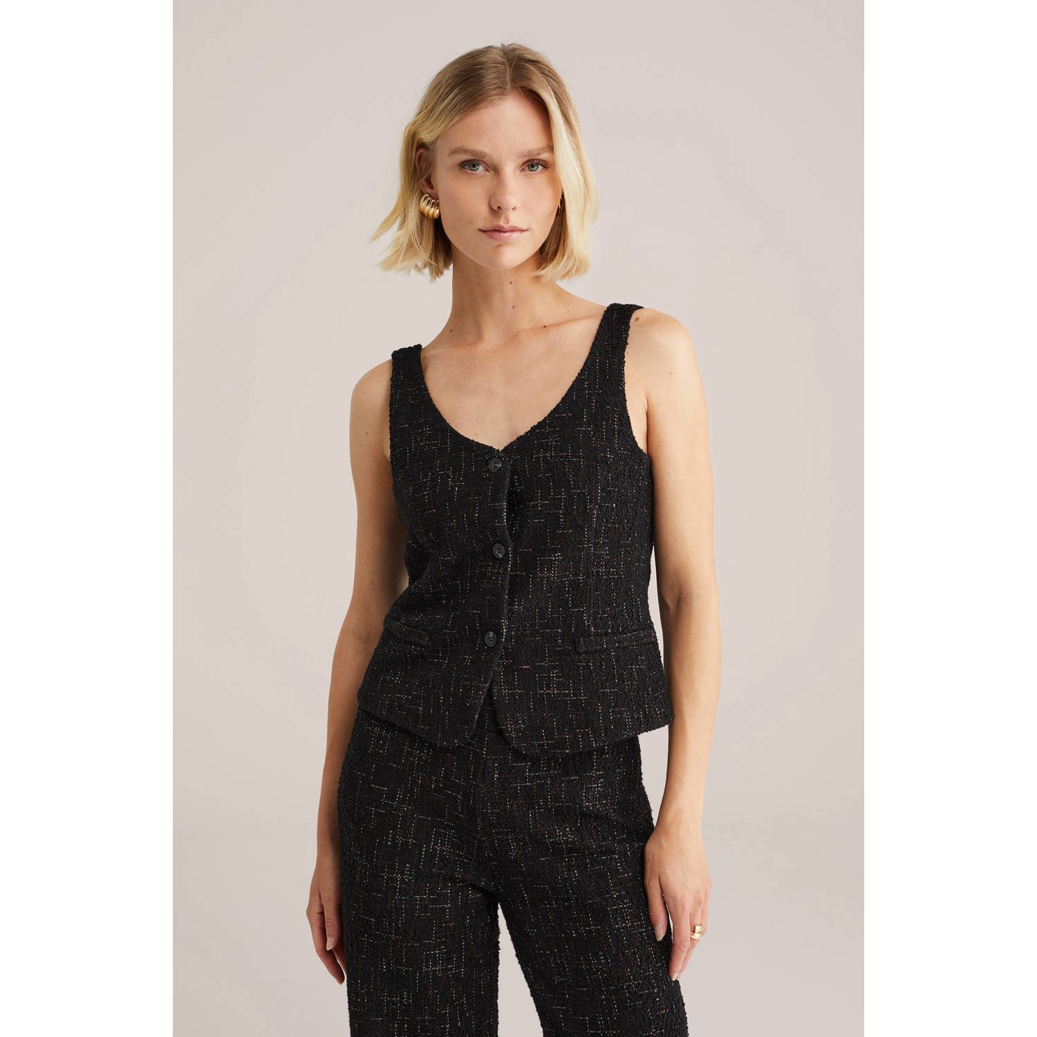 WE Fashion gilet zwart