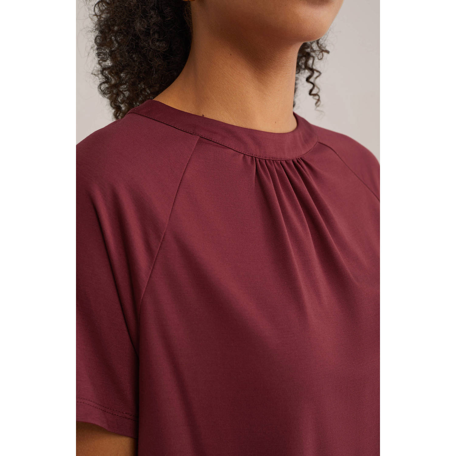 WE Fashion top donkerrood