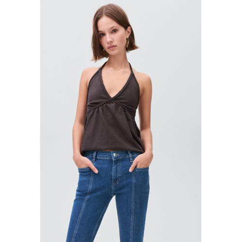 MANGO TEEN flared jeans medium blue denim afbeelding