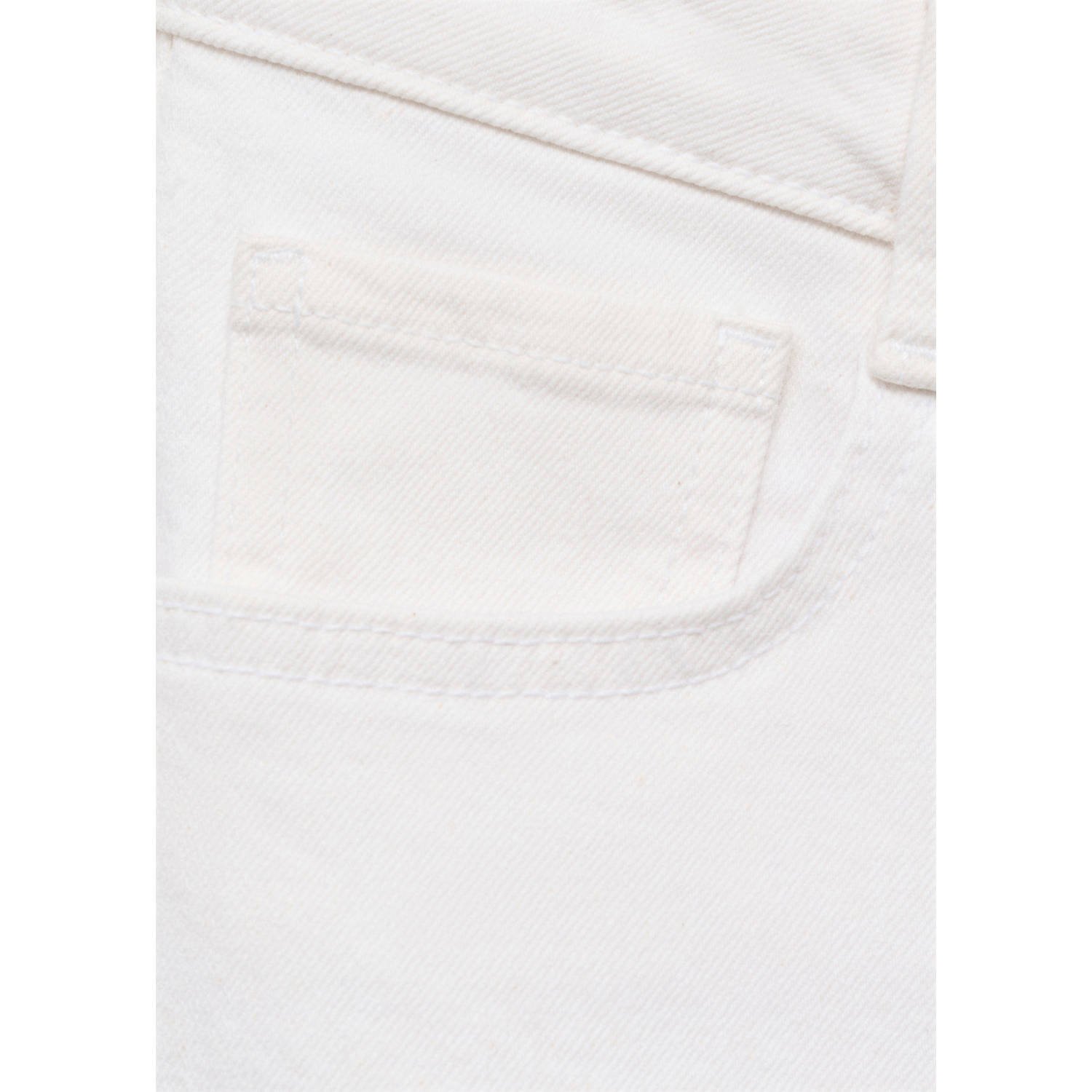 MANGO TEEN low waist straight leg jeans wit