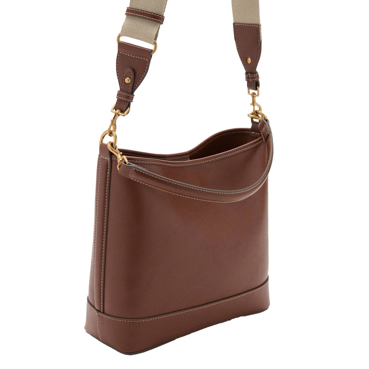 Mango crossbody tas bruin