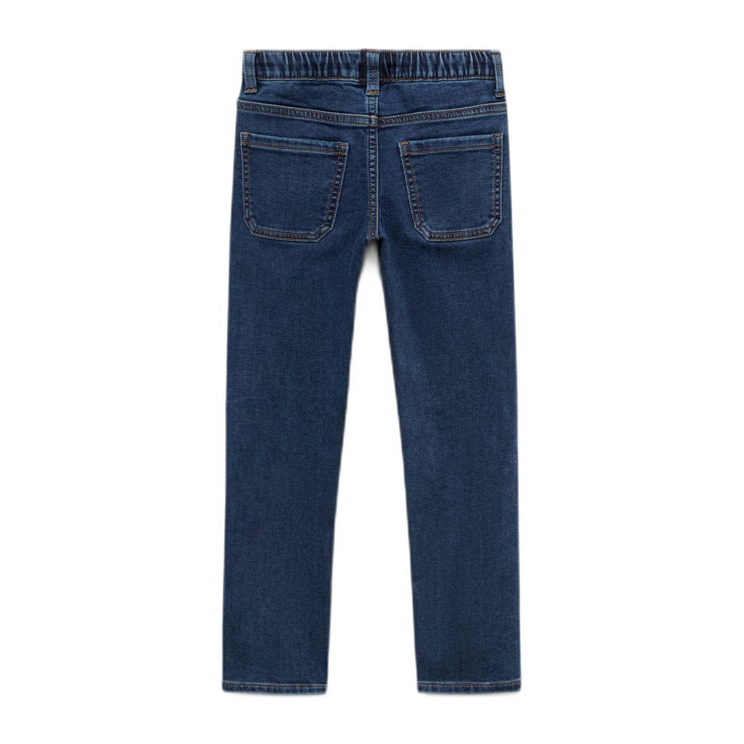 Mango Kids regular waist regular fit jeans dark blue denim