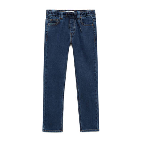 Mango Kids regular waist regular fit jeans dark blue denim afbeelding