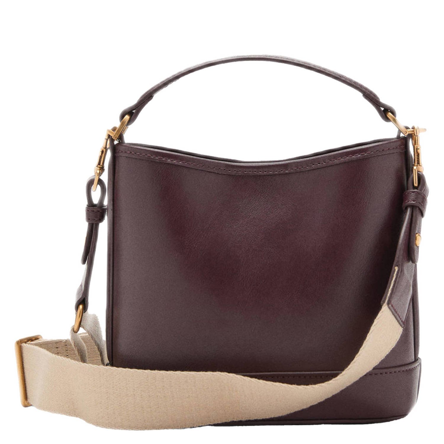 Mango crossbody tas donkerrood