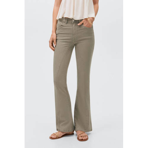 MANGO TEEN flared jeans lichtkaki afbeelding