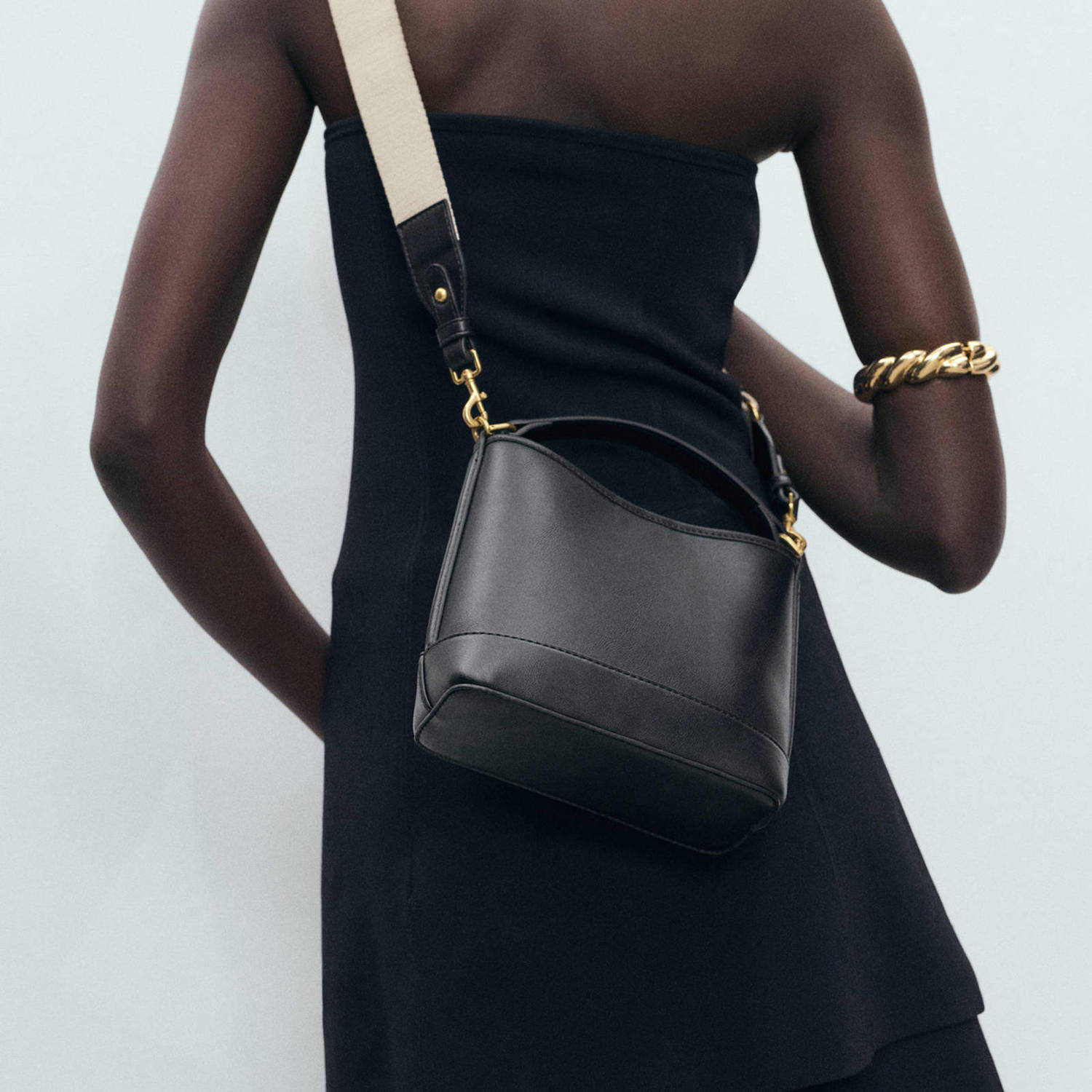 Mango crossbody tas zwart