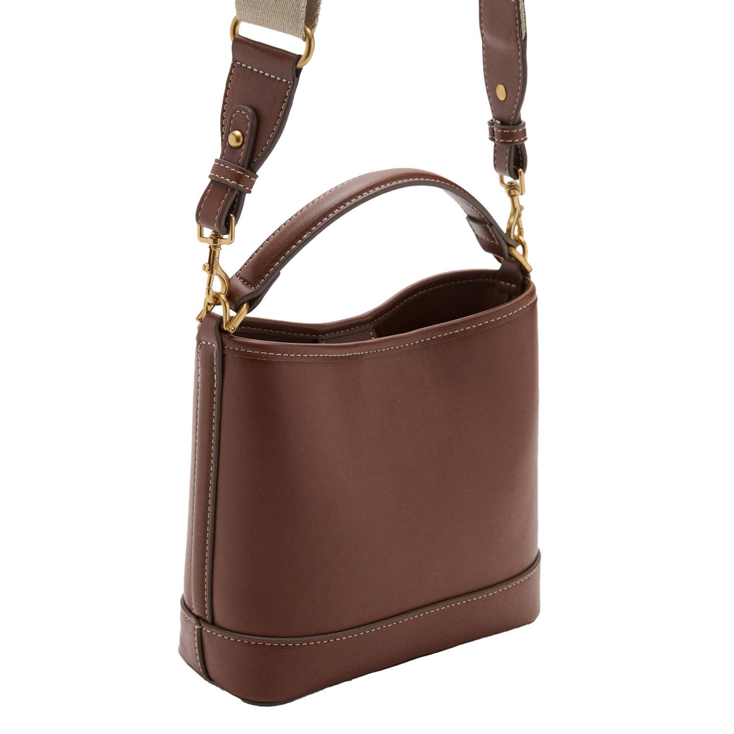 Mango crossbody tas bruin