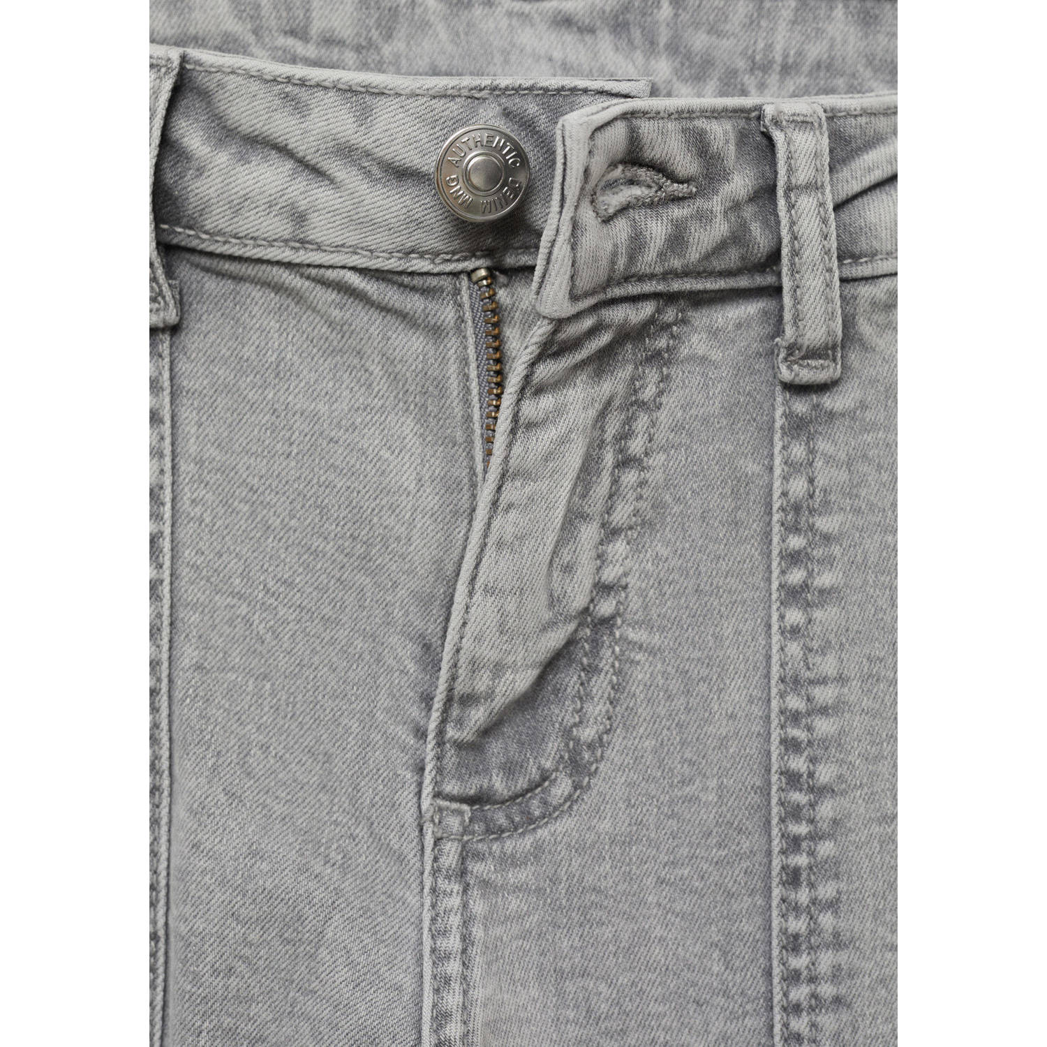 MANGO TEEN wide leg jeans grey denim