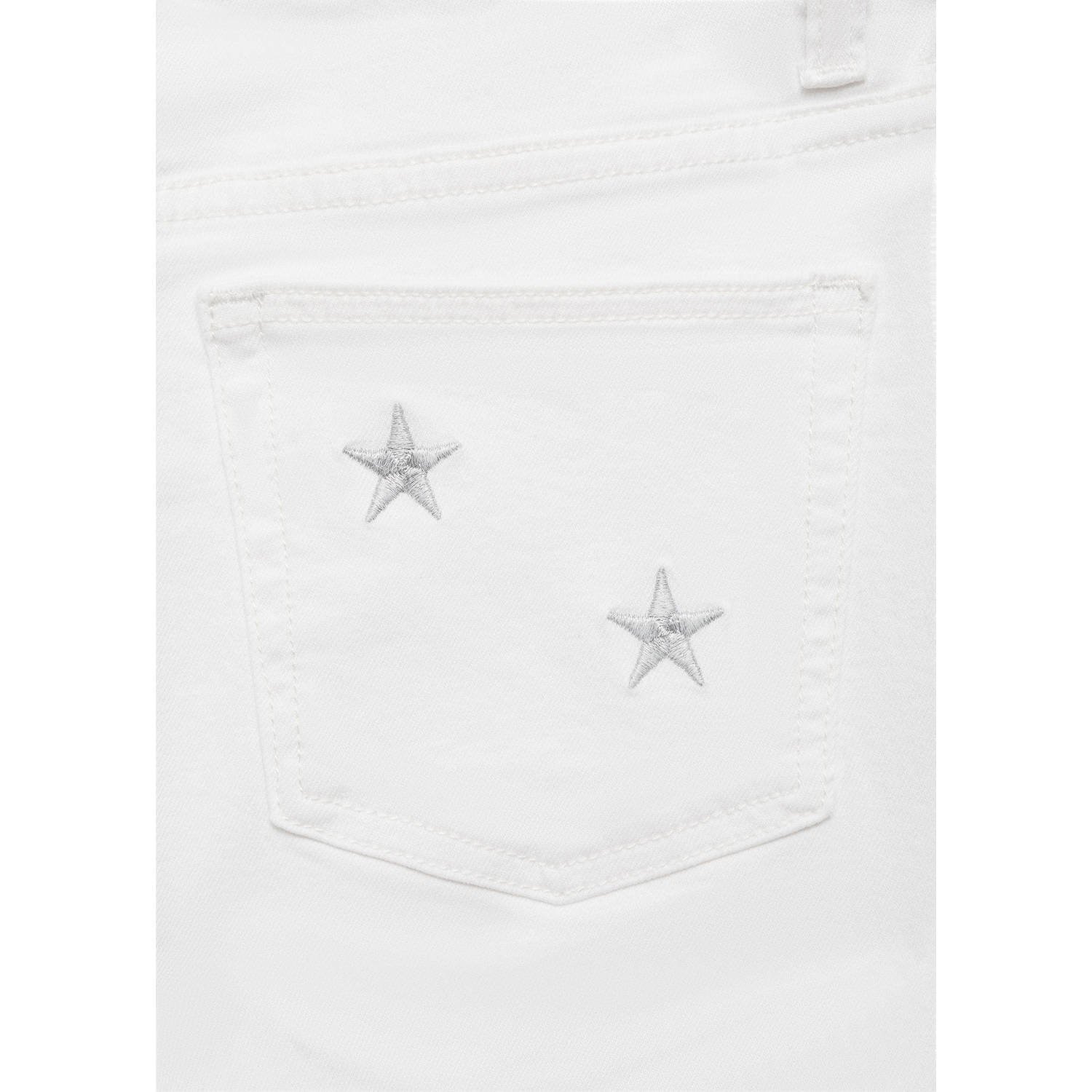 MANGO TEEN wide leg jeans wit