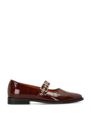 lakleren loafers bordeaux