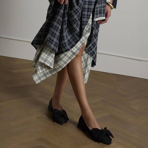 Manfield suède loafers zwart afbeelding