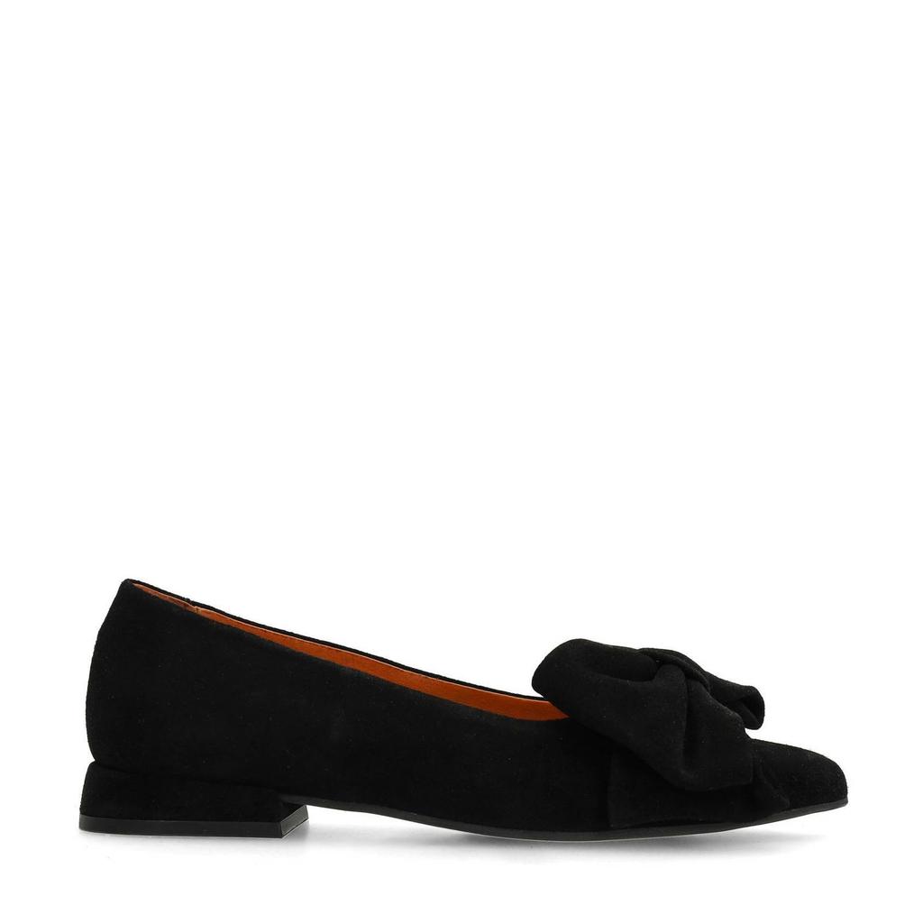 Zwarte dames Manfield suède loafers