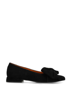 suède loafers zwart
