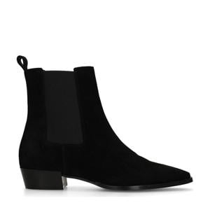 suède chelsea boots zwart
