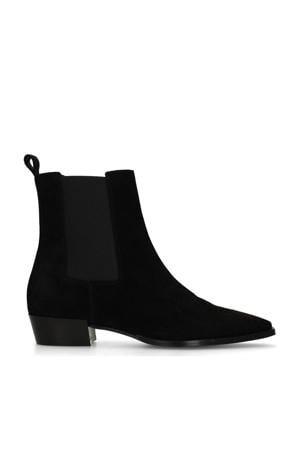 suède chelsea boots zwart