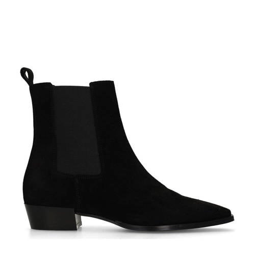 Manfield suède chelsea boots zwart afbeelding