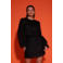 Studio AMAYA korte rok met glitter zwart