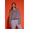 Studio AMAYA top zilver met pailletten