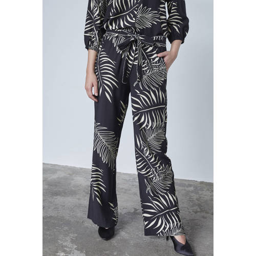 SisterS Point straight high waist casual broek zwart afbeelding