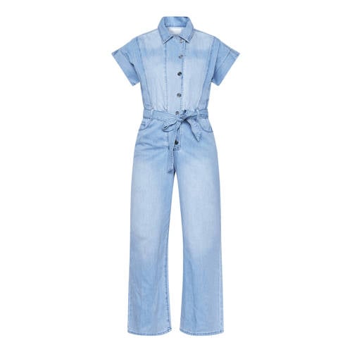 SisterS Point jumpsuit light blue denim straight afbeelding