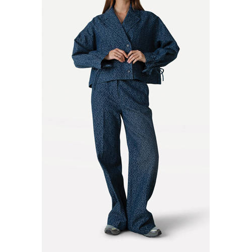 Another-Label straight leg jeans medium blue denim afbeelding