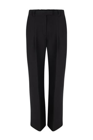 wide leg regular waist pantalon