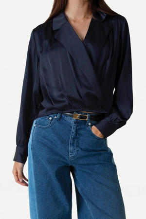 blousetop donkerblauw
