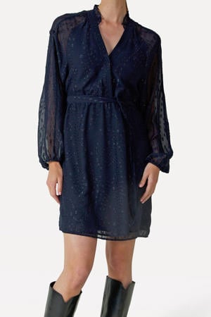 korte jurk donkerblauw