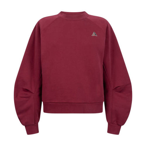 Another-Label sweater met backprint donkerrood afbeelding