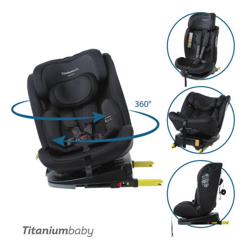 Titaniumbaby Autostoel SMART Lincoln I-size 360/ 40cm-150cm / Top Tether afbeelding
