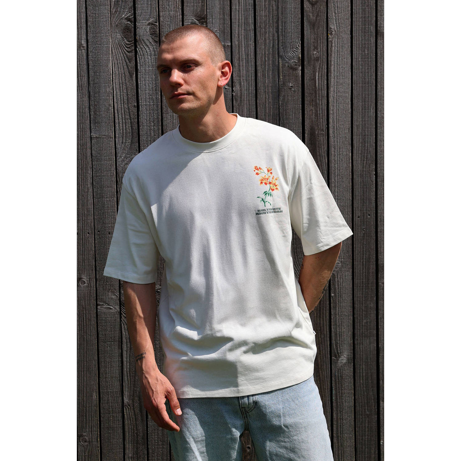 Kultivate loose T-shirt ecru