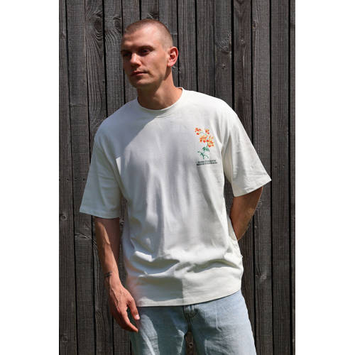 Kultivate loose T-shirt ecru afbeelding