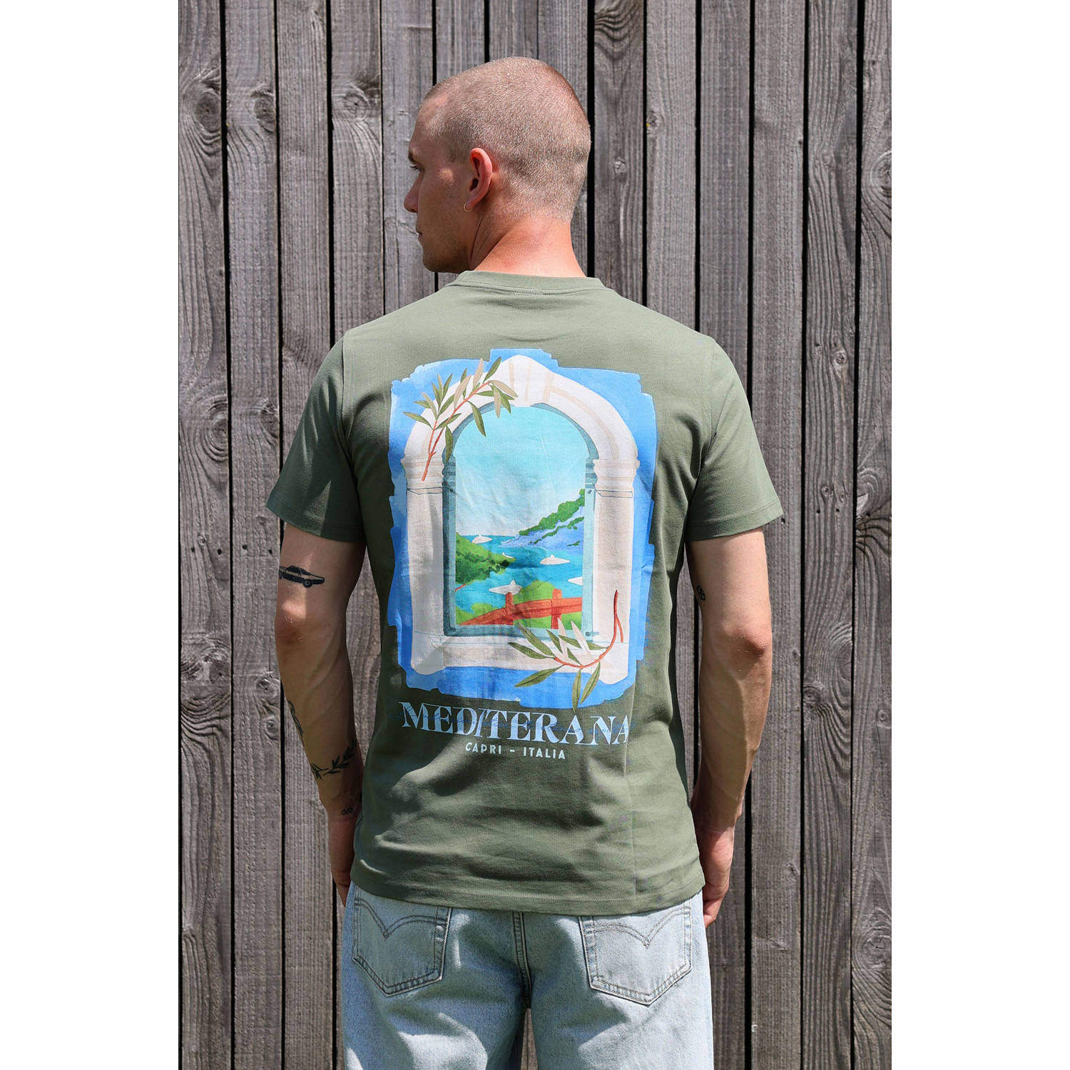 Kultivate T-shirt olijfgroen