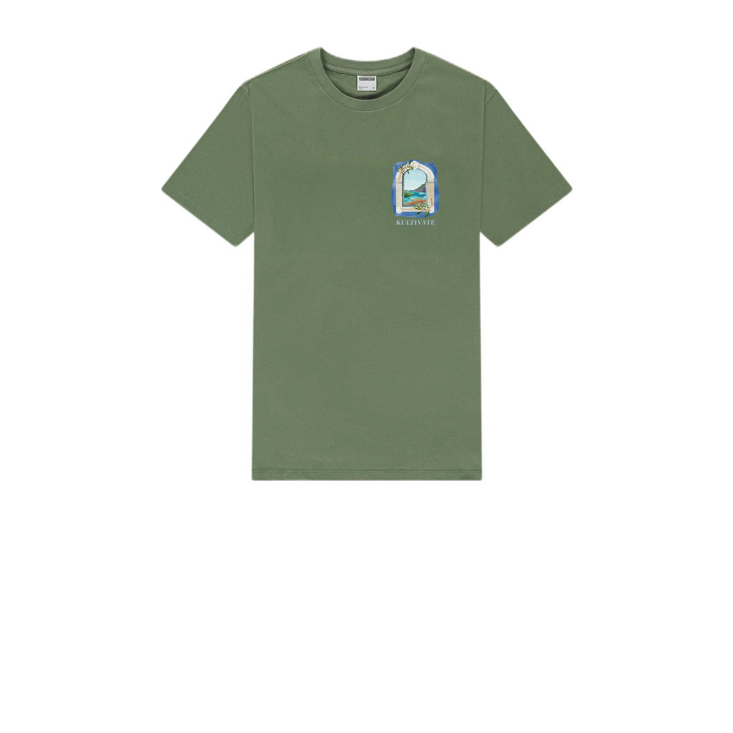 Kultivate T-shirt olijfgroen