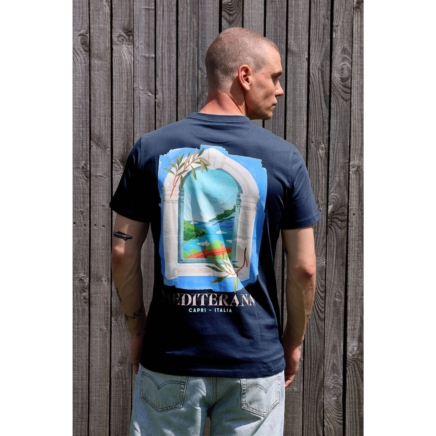 Kultivate T-shirt donkerblauw