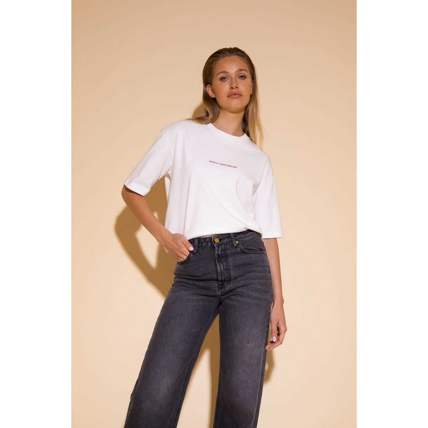 AMAYA Amsterdam T-shirt wit