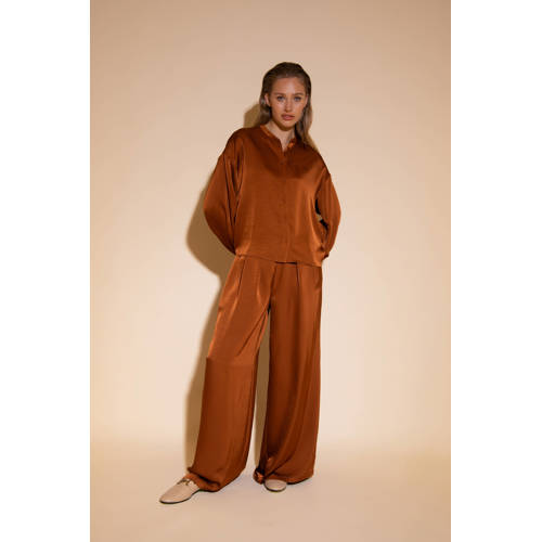AMAYA Amsterdam blouse bruin afbeelding