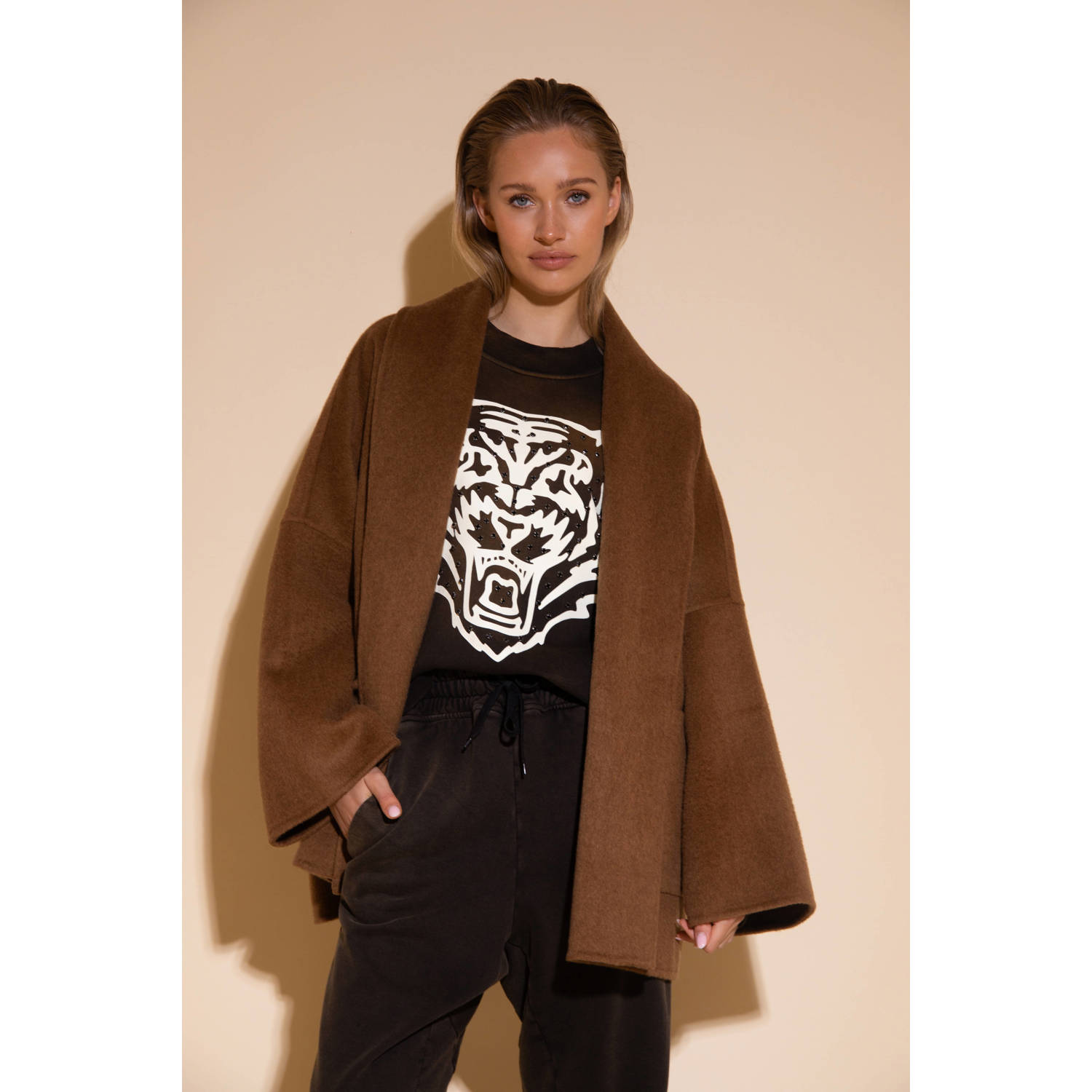 AMAYA Amsterdam sweater bruin