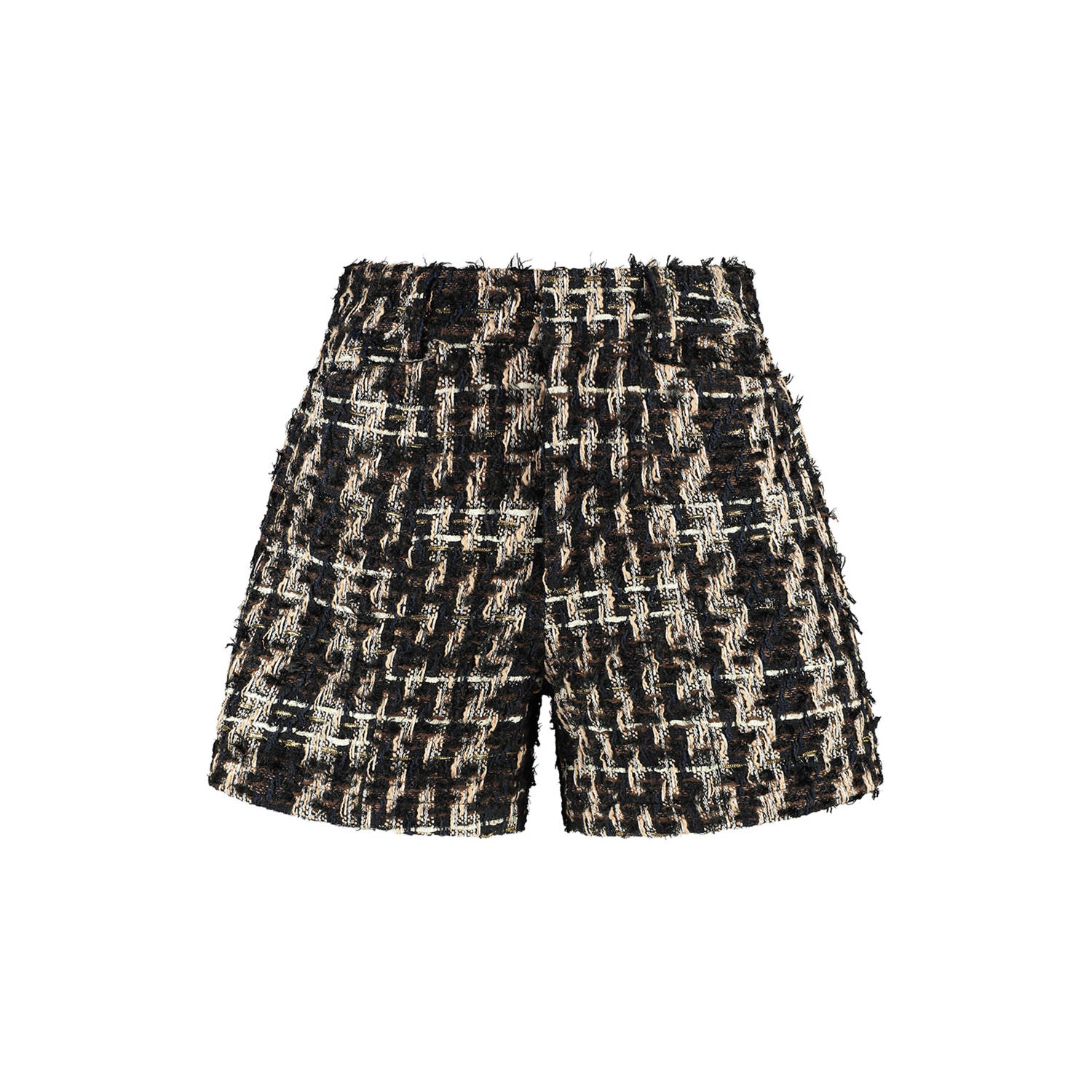 AMAYA Amsterdam straight high waist casual short zwart