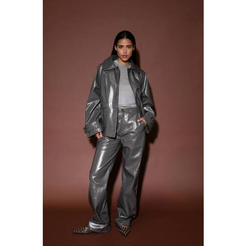 AMAYA Amsterdam top grijs met lurex afbeelding