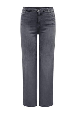 high waist wide leg jeans grey denim